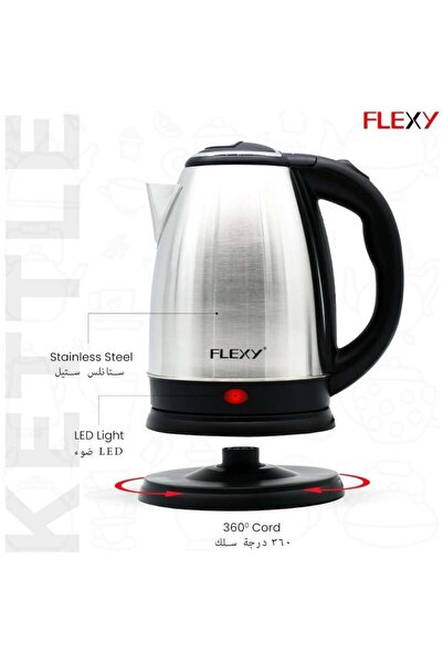 flexy Flexi Electric Kettle 1.8L - 1800W - Silver - FLH57SS