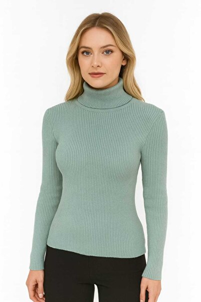 gigigiyim بدلة نسائية ذات ياقة عالية بلون واحد