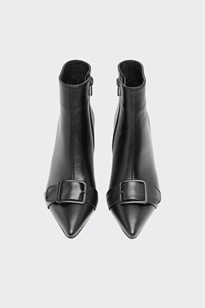 derinet Tokalı Hakiki Deri Kadın Bot