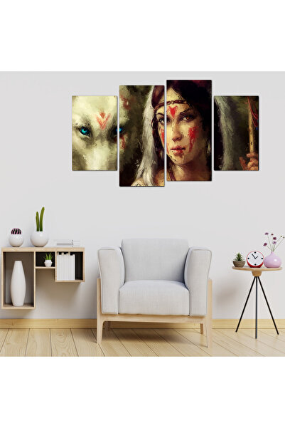 Generic لوحه جداريه - ١١٤٠ - مقسمه أربعة قطع