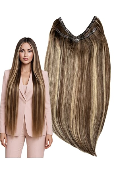Eva Hair Треса (4D автентична руска коса) Балаяж #6/#24 Права