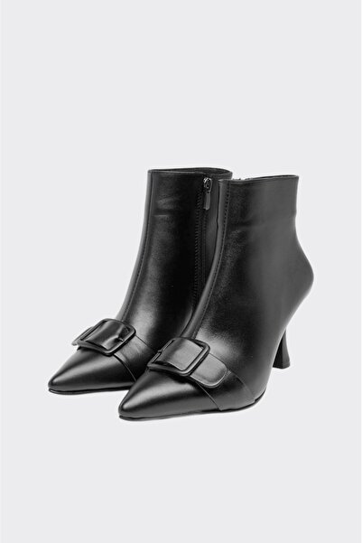 derinet Tokalı Hakiki Deri Kadın Bot