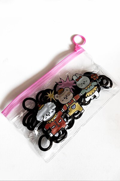 New Obsessions 50 Pcs Flexible Black Rubber Buckle Inside the Bag