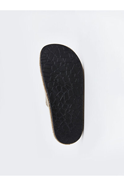 LC Waikiki Beige Butterfly Embroidered Women's House Slippers