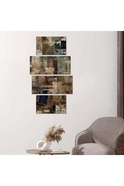 Generic Abstract Art Wall Panel - 24565 - Divided into 4 pieces