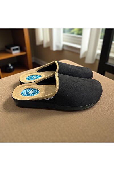 Ceyo Tam Ortopedik Erkek Rahat Topuk Dikeni Ev Terliğ