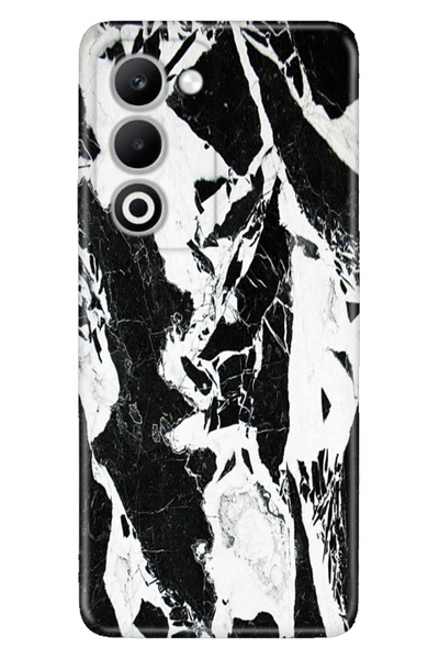 OPPO A5 5G Kılıf Trendy Silikon Baskılı Bono Mermer