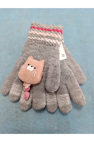 Kitti Knitted Wool Gloves for Girls Aged 4-8