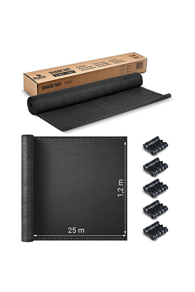 Other Shade net 1.2x25m 140g/m2 + 50 clamps gray