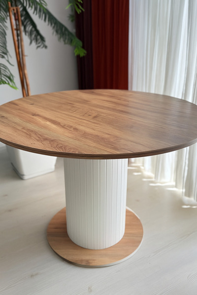 MCNdesign BOHEM TRAVERTEN YUVARLAK MASA