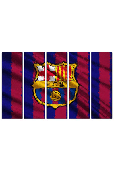 Generic Wall plaque - Barcelona Club - FC0001 - divided into five equal pieces