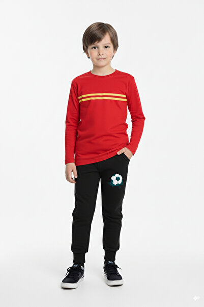 FYK KİDS Fan Color Themed Boys' Top and Bottom Set with Elasticated Legs