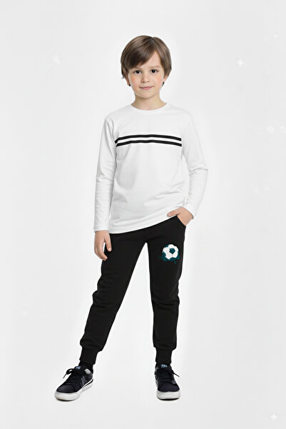 FYK KİDS Fan Color Themed Boys' Top and Bottom Set with Elasticated Legs