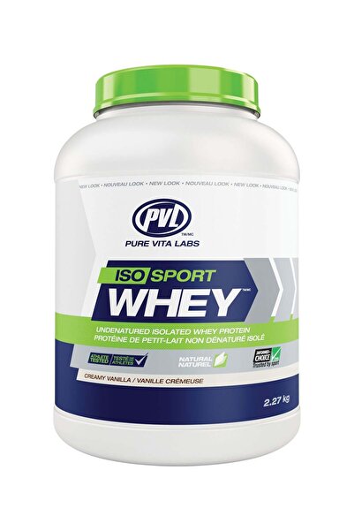 PVL سلسلة طبيعية ISO Sport Whey 2.27 كجم - نكهة الفانيليا الكريمية