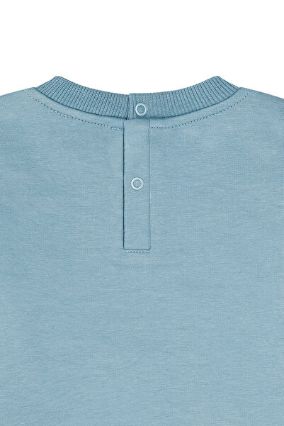 Miny Center Dog Embroidered Baby Boy Double Set