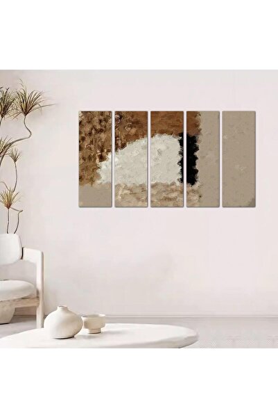 Generic Modern Abstract Art Wall Panel - 24069 - Divided into five equal pieces