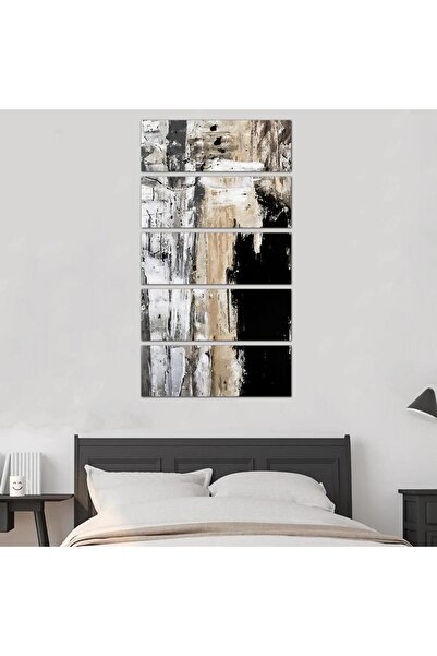Generic Modern abstract art wall panel - 24505 - divided into five equal pieces