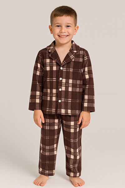 DUBAİ ÇOCUK Erkek Çocuk Uzun Kollu Gecelik,Pijama-Günlük Takımı