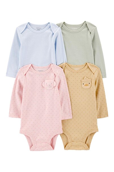 Carter's Baby Girl Long Sleeve 4-Piece Bodysuit