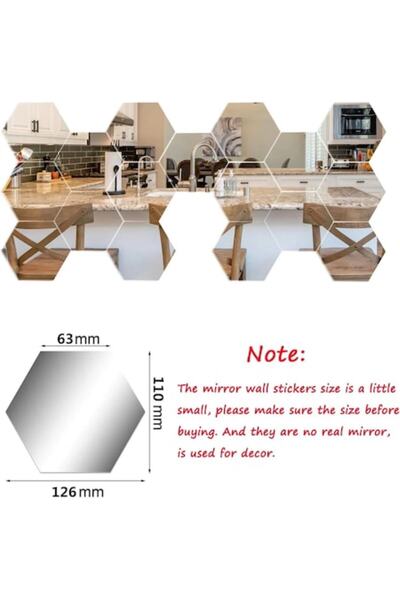 CBD CORAL BEST DEALS Set 15 Oglinzi Decorative Hexagonale Acrilice, CBD CORAL...