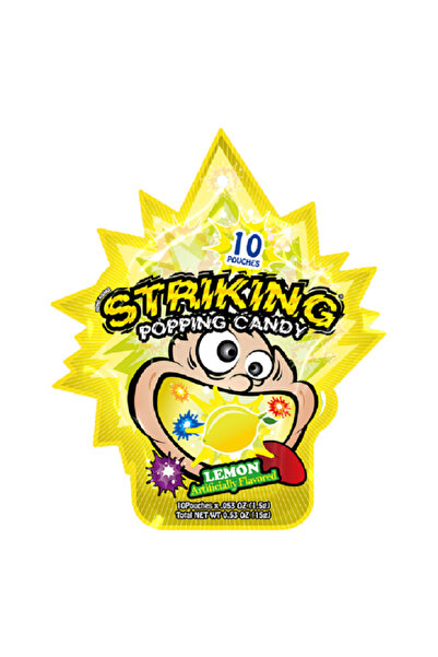 Striking Popping Candy 15g - Lemon Flv 15GX24