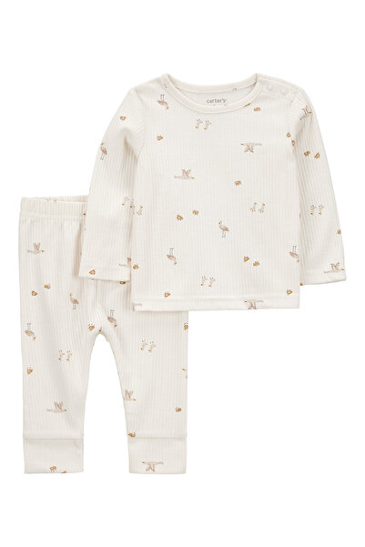 Carter's Baby Ecru Bottom Top