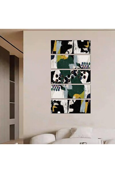 Generic Modern Abstract Art Wall Panel - 24029 - Divided into five equal pieces