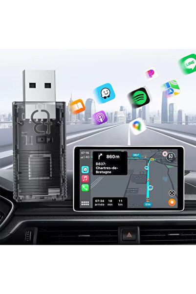 Other TB NANO Wireless Adapter for Apple CarPlay / Android Auto Transparent