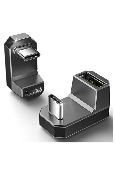 Other JSAUX 2x 180° Adapter USB-C Male to USB-C Female + USB-C to USB-A