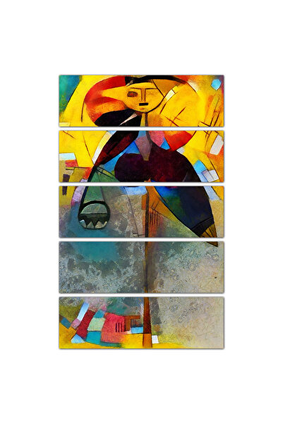 Generic Wall panel - abstract art - 706 - divided into five equal pieces