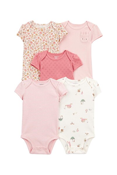 Carter's Baby Girl Short Sleeve 5-Piece Bodysuit