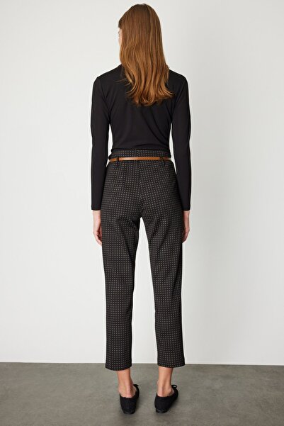 ON Buy Belted Patterned Trousers