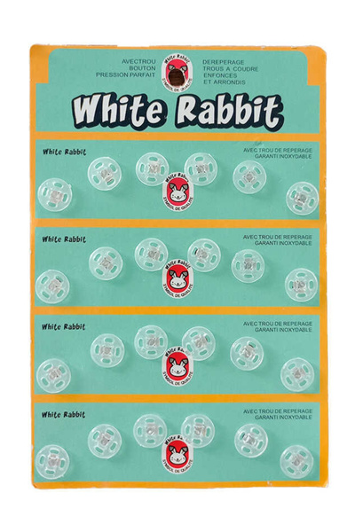 Kardelux Plastik Şeffaf Çıtçıt Düğme 13mm 24 Adet