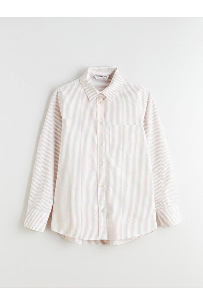 LC Waikiki Ριγέ γυναικείο πουκάμισο από ποπλίνα