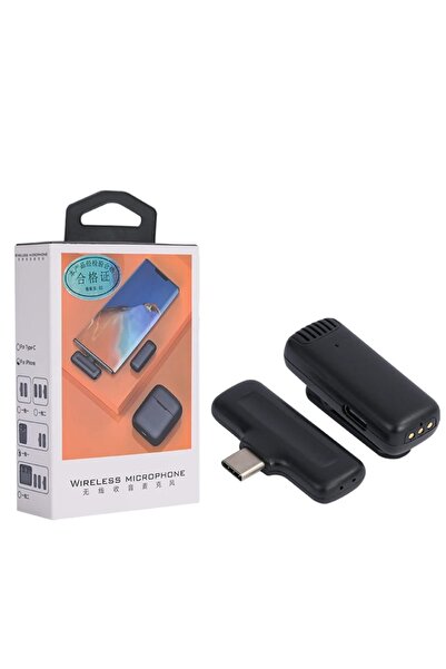 Genel Markalar J13 Kablosuz 2in1 Taşınabilir Mini Yaka Mikrofonu Canlı Yayın Podcast Röportaj