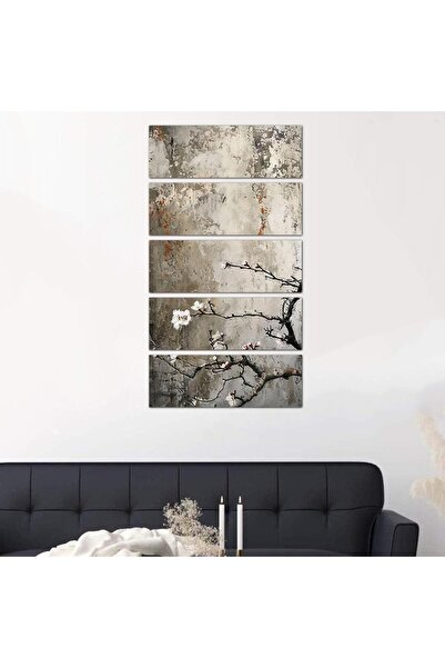 Generic Flower Branches Wall Panel - 24525 - Divided into five equal pieces