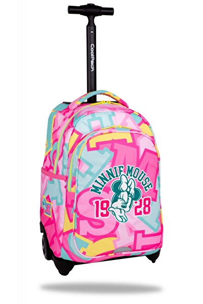 Patio Troller Minnie Mouse, spate buretat cu suport lombar, maner telescopic,...