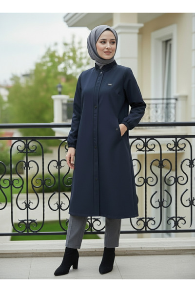 JALİA Fermuarlı su itici özellikli trench araboy -6078