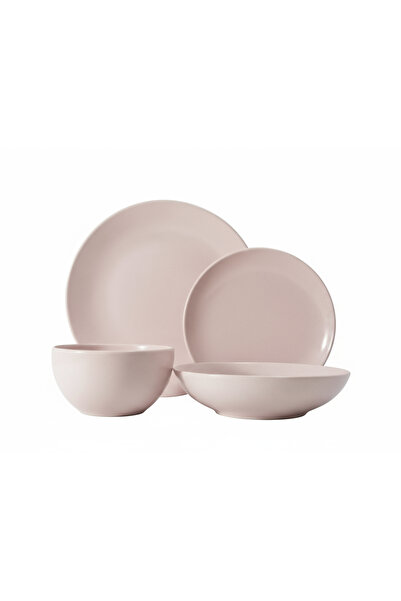 Rissa Porcelain Dinner Set, Made up of 24-Piece Pink. / 119843