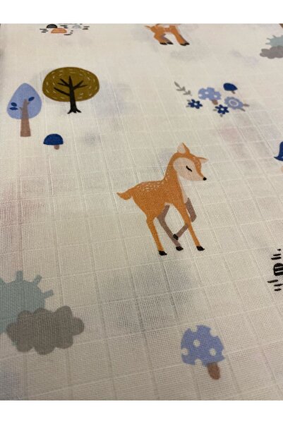 Anne&Bebek Multi-Purpose Muslin Cover, 100x80, Newborn, Muslin Baby Blanket, Muslin Fabric