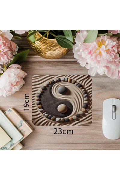 Wisdom Rain لوحة ماوس متوازنة على رمل مائل - 19 × 23 سم 2 مم مستطيلة مطبوعة مستوردة