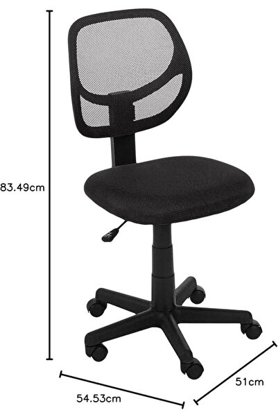 Lord CHAIR Low-Back, Upholstered Mesh, Adjustable, Swivel Computer Office Desk