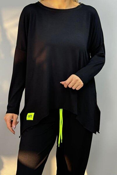 Mossta Long Sleeve Relaxed Fit Two Thread Viscose Double Suit - Black