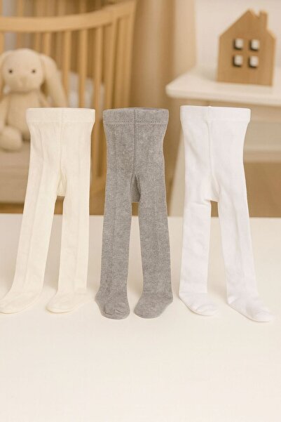 Pico Baby 3-Pack Unisex Baby & Kids Cotton Solid Color Pantyhose