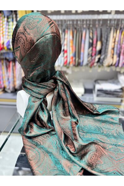 MODA MİSMARA MOROCCO KENDİNDEN DESENLİ JAKARLI ŞAL
