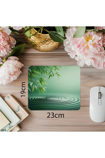 Wisdom Rain لوحة ماوس ذات طابع طبيعي - 19 × 23 سم 2 مم مستطيلة مطبوعة مستوردة