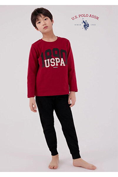 U.S. Polo Assn. Boy's Printed 100% Cotton Pajama Set L1.Usp.220.3.001