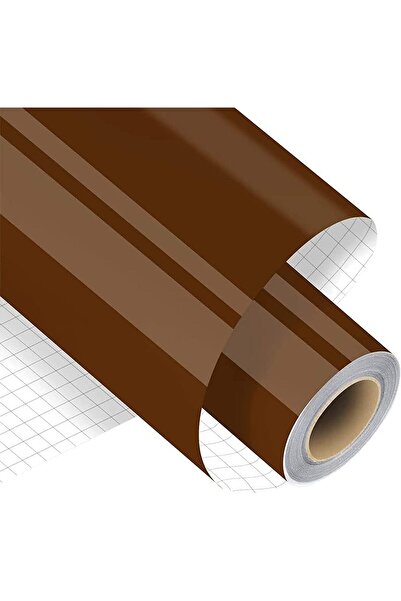 Al Raied Dark Brown Permanent Adhesive Vinyl Roll 12" x 15 FT Premium Permane...
