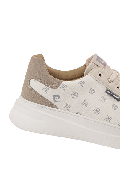 Pierre Cardin New Season Beige Men's Shoes – Patterned and Comfortable Sneaker