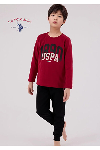 U.S. Polo Assn. Set de pijamale pentru băieți, imprimat, 100% bumbac L1.USP.220.3.001